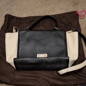 Kate Spade Black and Cream Satchel